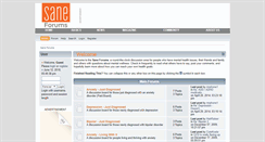 Desktop Screenshot of forums.sanemag.com